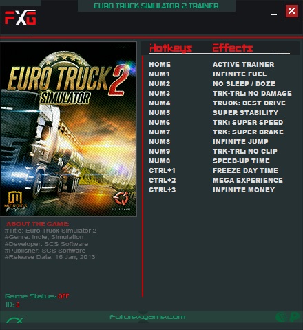Euro Truck Simulator 2 v1.31 (64Bits) Trainer +13